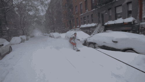 snowboarding new york GIF