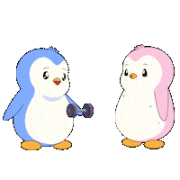 Fitness Love Sticker by Pudgy Penguins
