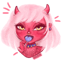 pink love Sticker
