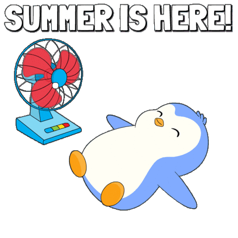 Summer Melting Sticker by Pudgy Penguins