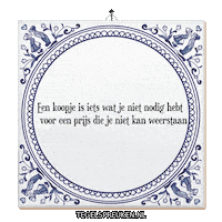 Budget Geluk Sticker by Tegelspreuken.nl