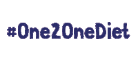 One2Onediet Sticker by The 1:1 Diet