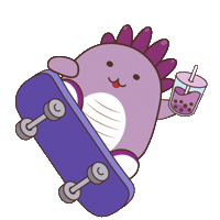 Skate Sticker by Bobocha Bubble Tea Shop