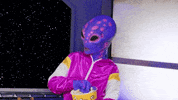 Aliens Popcorn GIF by GIPHY Studios 2021