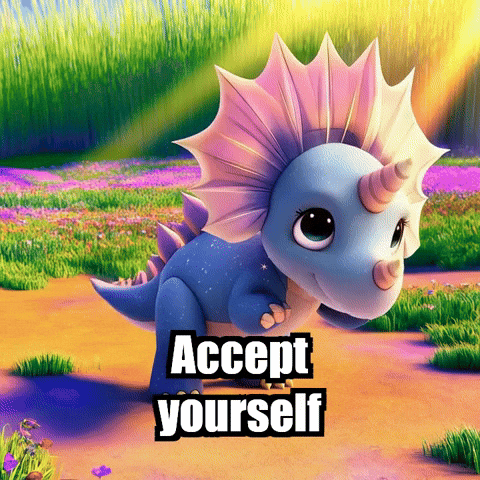 Wisdom Accept Yourself GIF by Divineasaur