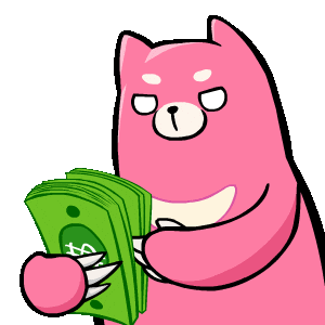 wakumaplush giphyupload kawaii money cash Sticker