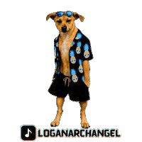 Cool Dog Logan Sticker