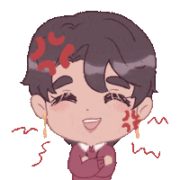 alyssumblossoms angry irritated luka and theo alyssumblossoms Sticker