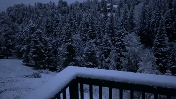 Snow Dusts Colorado's Rocky Mountains