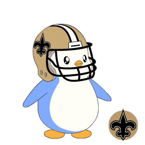 New Orleans Football Sticker by Pudgy Penguins