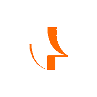 OldLionDesign kpop logo blue orange Sticker