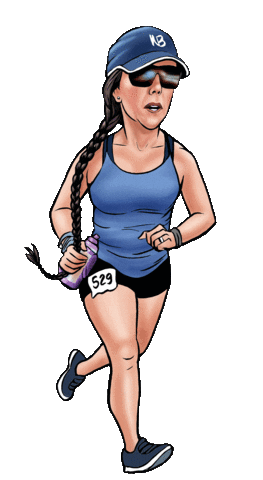 Runner Marathon Sticker by eBibs