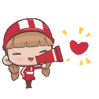 heart love Sticker by Glico Pocky