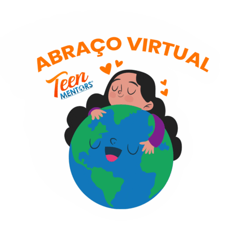 teenmentors abraco teen mentors teenmentors abraço virtual Sticker