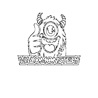 Valomonsteri valomonsteri valomonsteri logo Sticker
