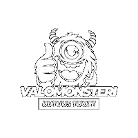 Valomonsteri monster new product valomonsteri valomonsteri logo Sticker