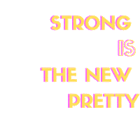 hydrospinning strong is the new pretty Sticker by waterbeat society