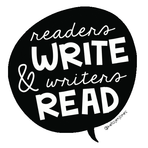 hellojenjones giphyupload reading teacher read Sticker