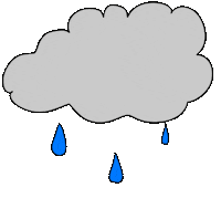 Rainy Day Rain Sticker by Brady