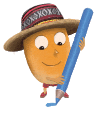 Happy Draw Sticker by Bob Popcorn