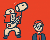 abitan happy fun cartoon hit GIF