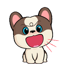 Fun Dog Sticker by UpStudiosWorld