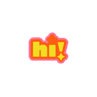 houseofgraystudio hello hi greeting houseofgraystudio Sticker