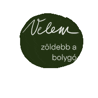 ecomindhu zero waste oko sziv zold Sticker