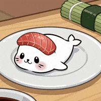 Hungry Japan GIF by Sappy Seals