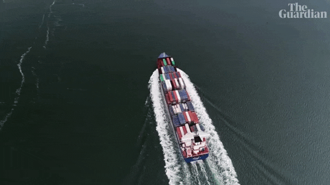 Ship Shipping GIF by The Guardian