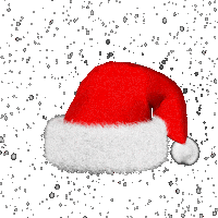 Santa Claus Hat Sticker by NOVVIA ESTHETIC