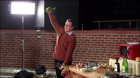 Stephen Colbert Alcohol GIF by The Late Show With Stephen Colbert