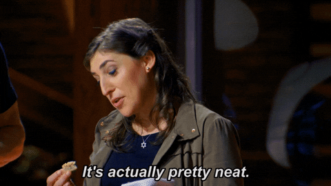 it's actually pretty neat mayim bialik GIF by MasterChef Junior
