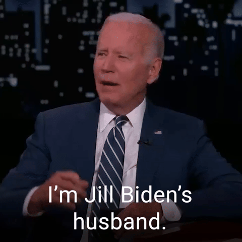 I'm Jill Biden's husband.