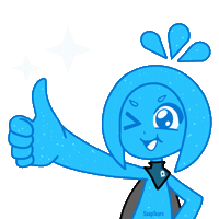 Cyan Yes Sticker