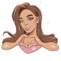 I Love Heart Sticker