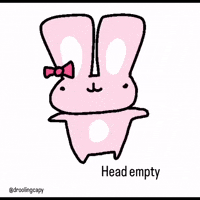 Droolingcapy dance kawaii bunny silly GIF
