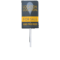 locationlocationlondon for sale property estate agents for sale board Sticker