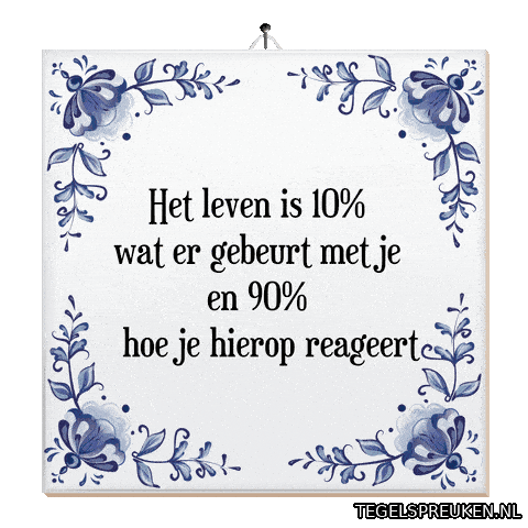 Nl Leven Sticker by Tegelspreuken.nl