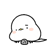 damdamida sad bird bored beebeebird Sticker