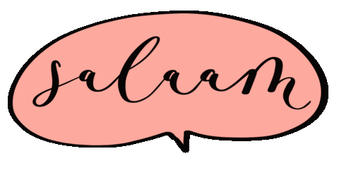 Lettering Islam Sticker