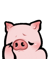Disappointed Oh No Sticker