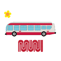 San Francisco Spring Sticker by SFMTA-Muni
