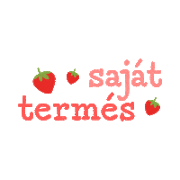 poppypods magyar strawberry nyar kert Sticker