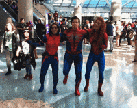 spider-man dancing GIF