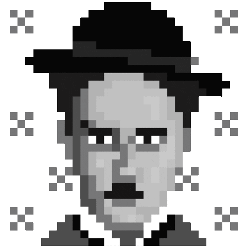 Pixel Cartoon Sticker
