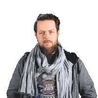 Benjamin Think Sticker by Meingottberlin
