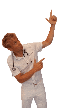 DrMarquardt running zeigen arzt medizin Sticker