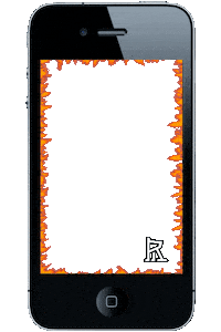 Fire Frame Sticker