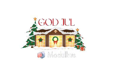 Modulhus giphyupload god jul gran hus Sticker